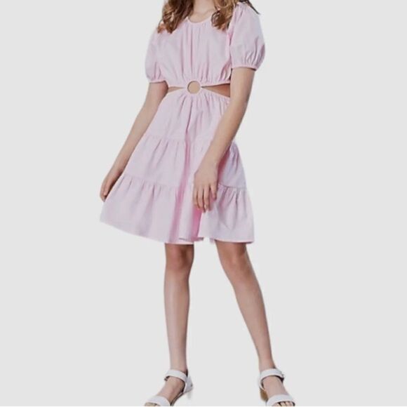 Bardot Junior Girls Pink Cutout Dress - Picture 6 of 6